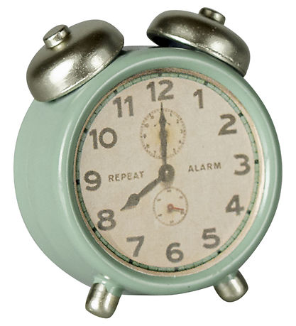 Maileg Miniature Alarm Clock - Mouse - Mint