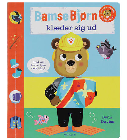 Forlaget Carlsen Book - Soft Toy Bear Gets Undressed - Danish