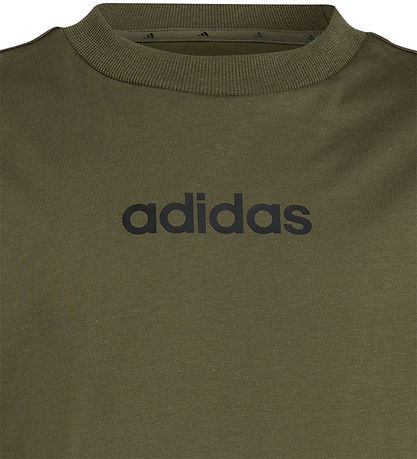adidas Performance Stuttermabolur - J Lin Tee 160 - OLITR/Svart