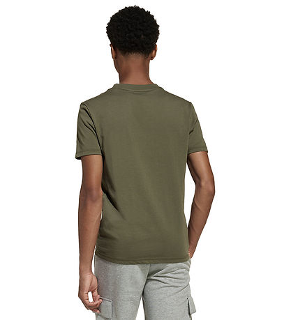 adidas Performance Stuttermabolur - J Lin Tee 160 - OLITR/Svart