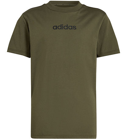 adidas Performance Stuttermabolur - J Lin Tee 160 - OLITR/Svart