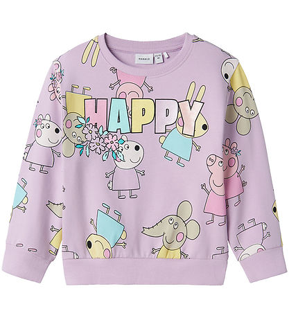 Name It Peysa - NmfFira - Peppa Pig - Orchid Blóm