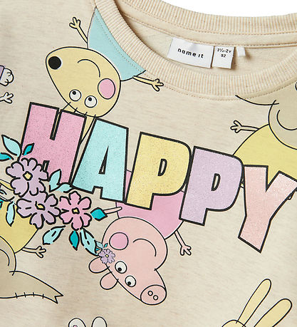 Name It Sweatshirt - NmfFira - Peppa Pig- Peyote Melange