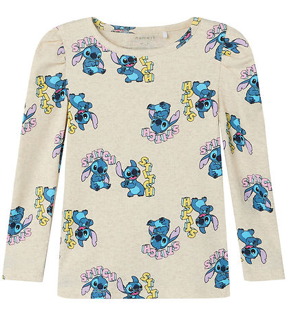 Name It Blouse - Rib - NmfFora - Stitch - Peyote Melange w. Prin