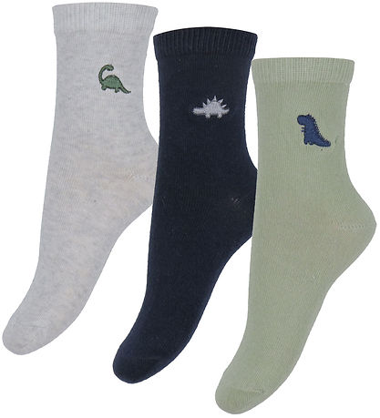 Name It Socks - 3-Pack - NmmBille - Navy Blazer/Light Grey Flour