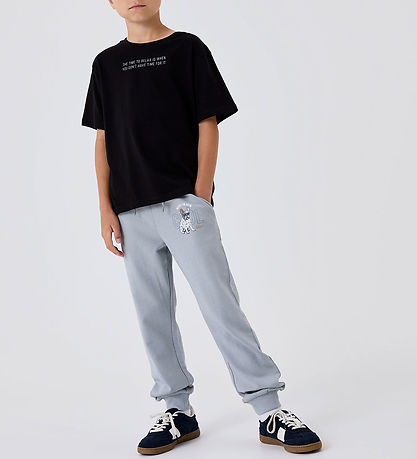 Name It Sweatpants - NkmBedog - Quarry w. Print