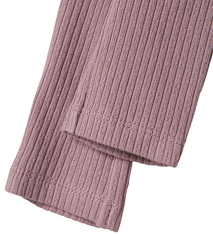 Name It Leggings - Rib - NbfDikka - Elderberry M. Mynsturprjón