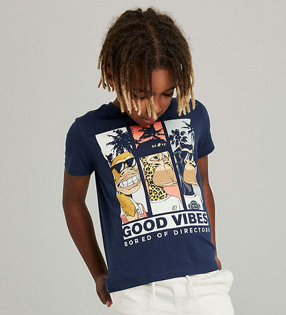 Name It T-shirt - NkmFartil Bored Of Directors - Navy Blazer w.