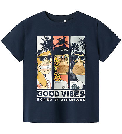 Name It T-shirt - NkmFartil Bored Of Directors - Navy Blazer w.