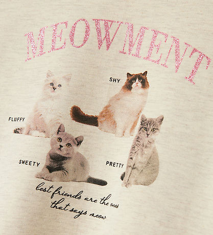 Name It Sweatshirts - NmfBoletta - Peyote Melange w. Print