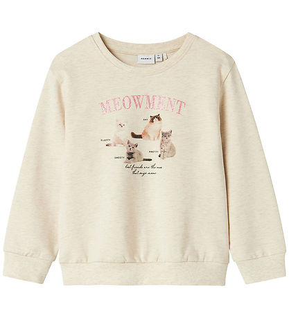 Name It Sweatshirts - NmfBoletta - Peyote Melange w. Print