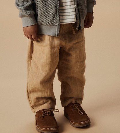 Lil' Atelier Trousers - Muslin - Loose - NmmDawson - Taos Taupe