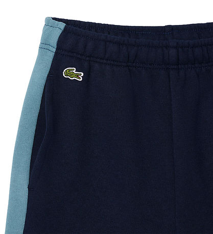 Lacoste Collegeshortsit - Tummansininen/Limestone M. Logo