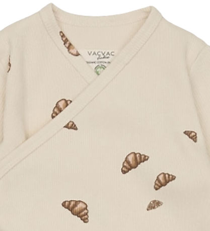 VACVAC Onesie m. Fötter - Rib - Toulon - Croissant Mini