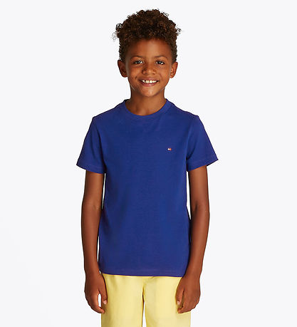 Tommy Hilfiger Stuttermabolur - Essential - Fleygur Blue
