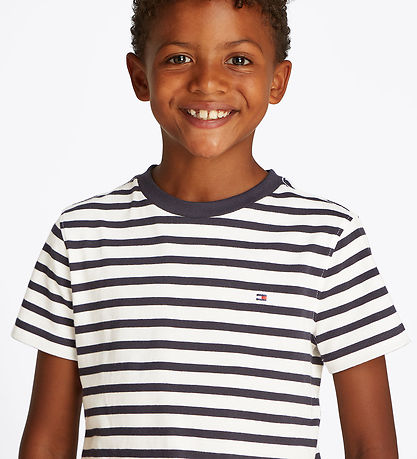Tommy Hilfiger Stuttermabolur - Essential - Dark Nótt Dökkblátt/