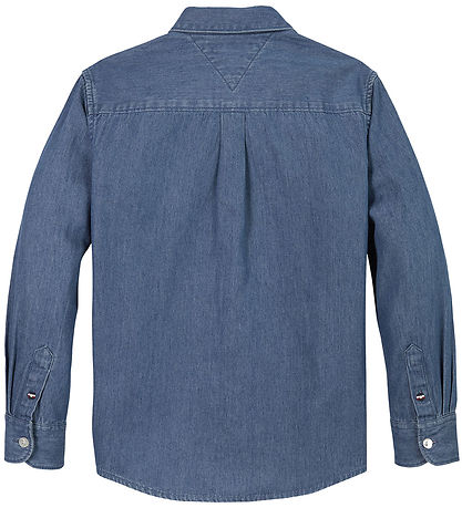 Tommy Hilfiger Skyrta - Gallaefni Chambray - Gallaefni Medium+ Þ