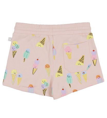 Stella McCartney Kids Íþrótta stuttbuxur - Glýsín/Ice Fílabeinsh