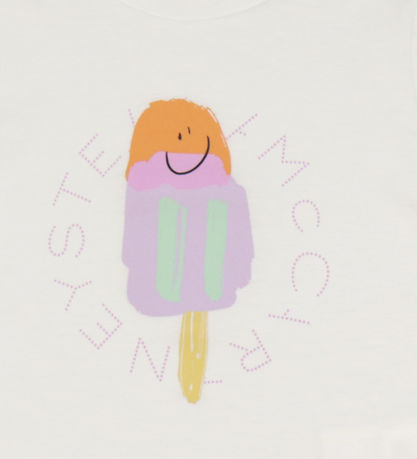 Stella McCartney Kids T-shirt - Ivory w. Ice