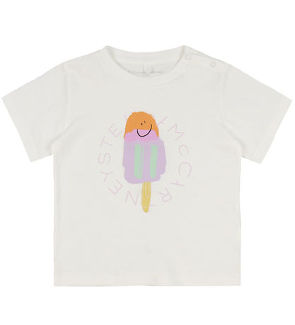 Stella McCartney Kids T-shirt - Ivory w. Ice