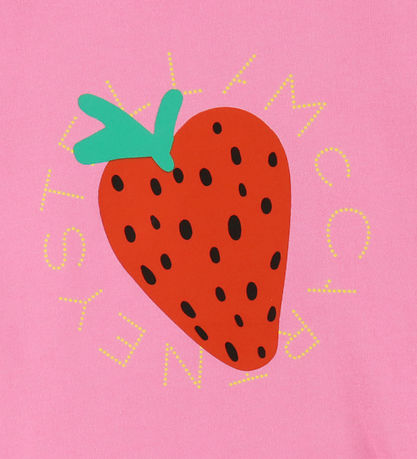 Stella McCartney Kids Peysa - Bleikt M. Jarðarber