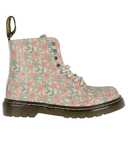 Dr. Martens Stígvél - 1460 Pascal - Cloud Cream M. Blóm