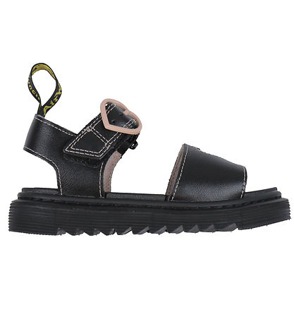 Dr. Martens Sandaalit - Marlowe Hearts J - Black/Powder Vaaleanp