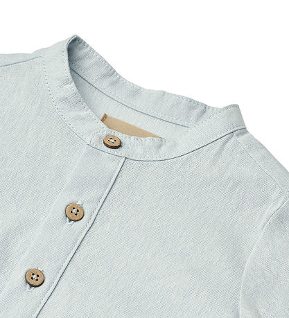 Wheat Shirt Bodysuit L/æ - Victor - Light Blue Chambray
