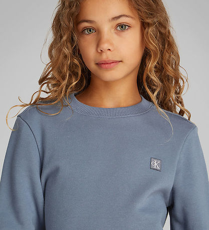 Calvin Klein Sweatshirt - Mono Mini Badge - Grisaille Grey