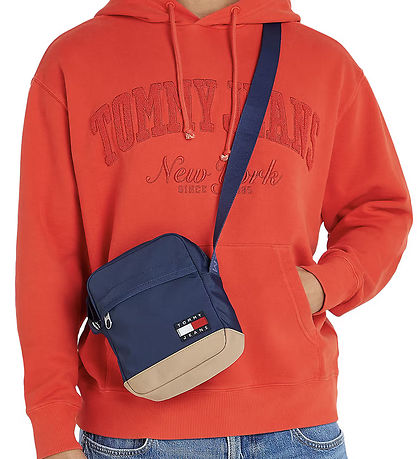 Tommy Hilfiger Axelväska - Ess Daily Squared - Sammet Blue