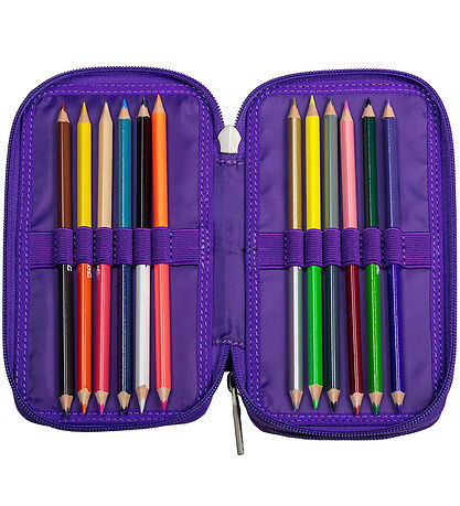 Jeva Pencil Case w. Contents - Twozip - Unicorn