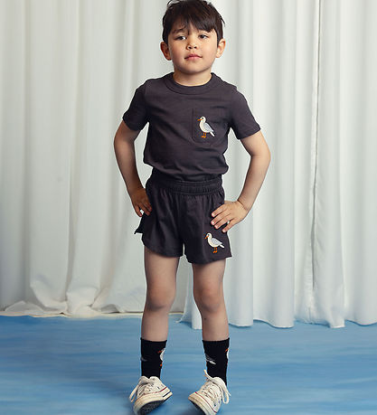 Mini Rodini Shorts - Möwe - M Wüstengrün