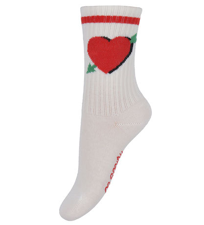 Mini Rodini Socken - Rib - 2er-Pack - Pfeil Heart - Multi