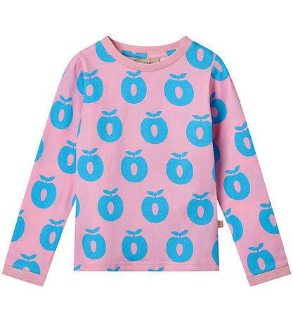 Småfolk Bluse - Pink Lilac m. Äpfel