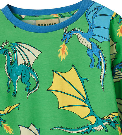 Småfolk Bluse - Clover m. Fliegende Drachen