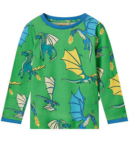 Småfolk Bluse - Clover m. Fliegende Drachen