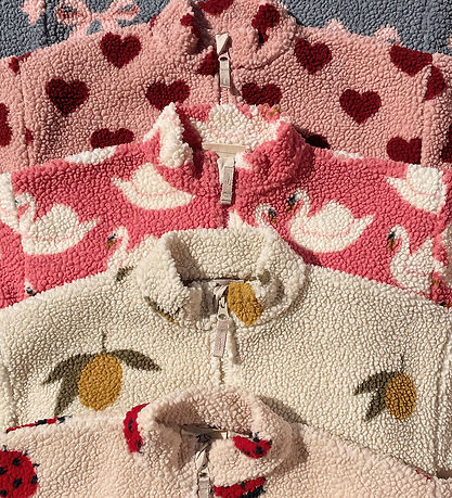 Konges Sløjd Fleece Jacket - Jody Teddy - Swan Candy
