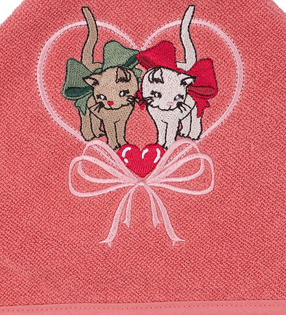 Konges Sløjd Handklæði m. hettu - Terrycloth - Terry - Flamingo 