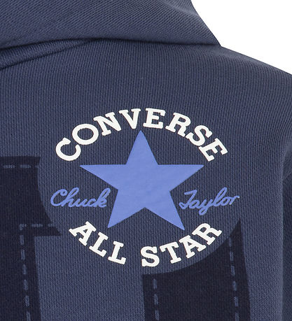 Converse Kapuzenpullover - Converse Navy m. Print