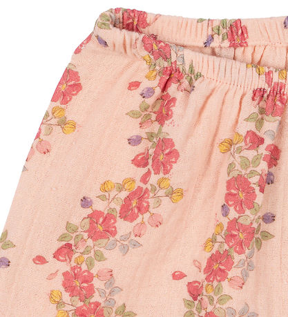 Konges Sløjd Stuttbuxur - Muslin - Coco - Floria Bleikt