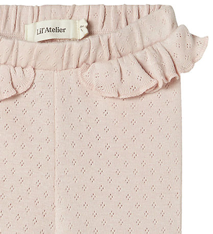 Lil' Atelier Leggings - NbfRachel - Peach Písk M. Mynsturprjón