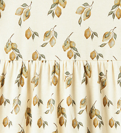 Lil' Atelier Dress - Rib - NmfGavo - Turtledove/Lemon