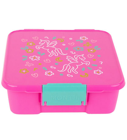 MontiiCo Nestisbox M. 3 Rum - Bento Three - 1 L - Unicorn Magic