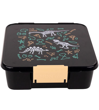 MontiiCo Lunchbox w. 3 Rum - Bento Three - 1 L - Dinosaur Countr