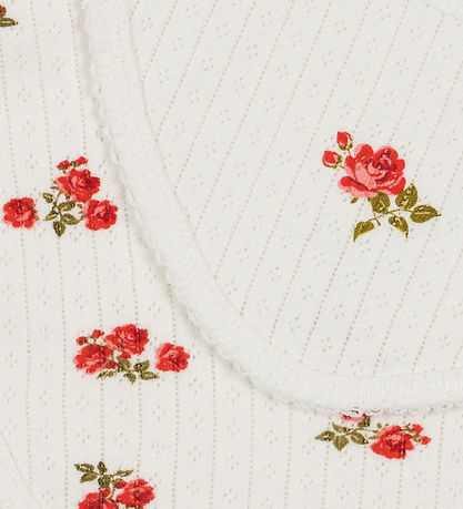 Konges Sløjd Babylätzchen - 2er-Pack - Minnie - Rose Rot/Snow Wh