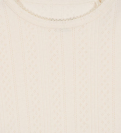 Konges Sløjd Blússa - Minna - Antique White M. Mynsturprjón