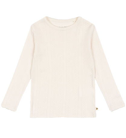 Konges Sløjd Blússa - Minna - Antique White M. Mynsturprjón
