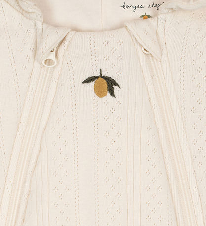 Konges Sløjd Pramsuit - Minna - Antique White w. Pointelle
