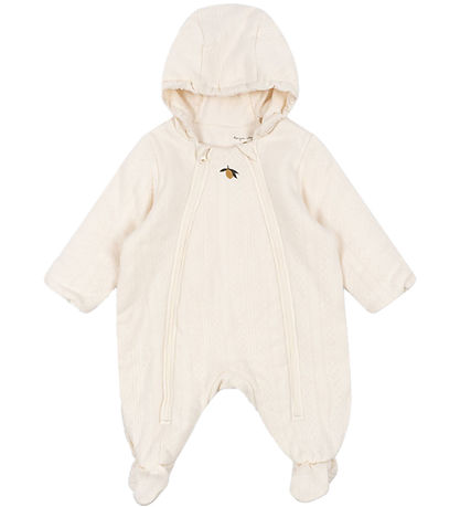 Konges Sløjd Pramsuit - Minna - Antique White w. Pointelle