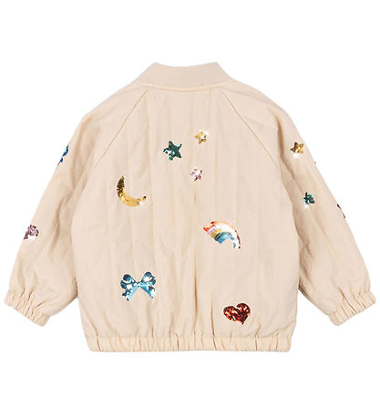 Konges Sløjd Thermo Jacket - Juni Sequin Bomber - Smoke Gray w. 